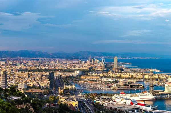 Panoramic view of Barcelona — Stock Photo, Image