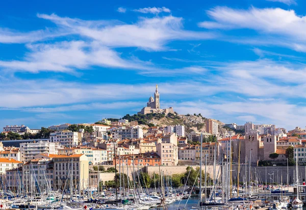 Stary port w Marsylii, Francja — Zdjęcie stockowe