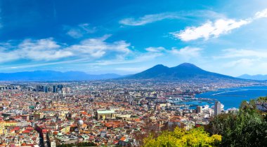 Napoli ve İtalya Vezüv Yanardağı