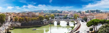 Roma ve Roma'da Tiber yukarıda görünümü