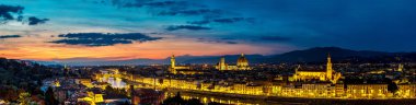 Floransa'da panoramik günbatımı
