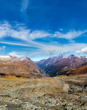 İsviçre Alpleri dağ manzarası