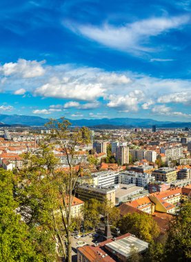 Ljubljana, Slovenya hava görünümünü