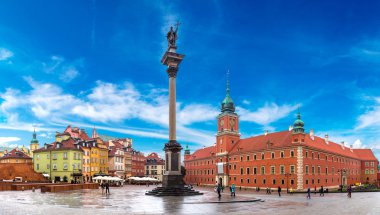 Kraliyet Sarayı ve Sigismund sütun Varşova