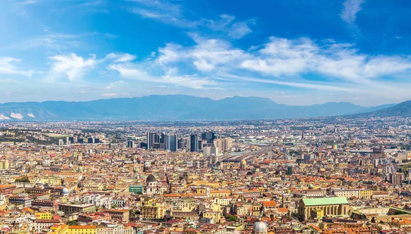 Panorama de Nápoles na Itália — Fotografia de Stock