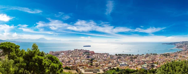 Panorama de Nápoles na Itália — Fotografia de Stock