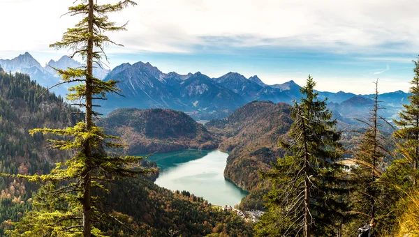 Alpes e lagos em Alemania — Fotografia de Stock