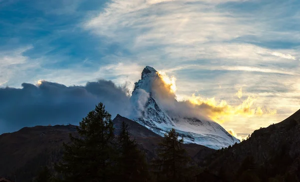 Matterhorn a svájci Alpokban — Stock Fotó