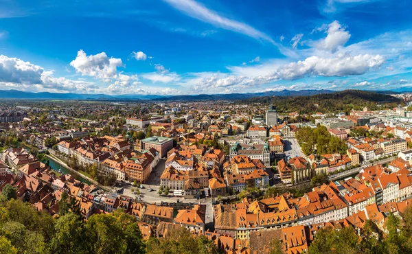 Vue aérienne de Ljubljana en Slovénie — Photo