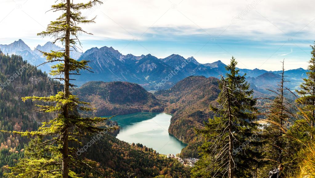 Alps and lakes in Germany