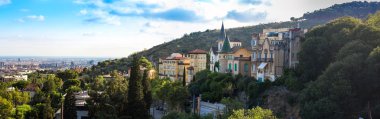 Barcelona 'nın panoramik görünümü