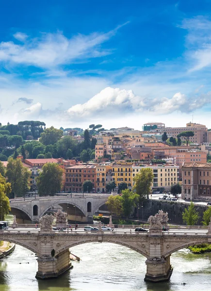 Vista su Roma e il Tevere a Roma — Foto Stock