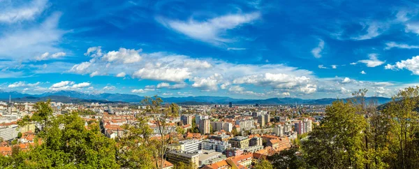 Vue aérienne de Ljubljana en Slovénie — Photo