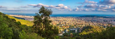 Barcelona 'nın panoramik görünümü
