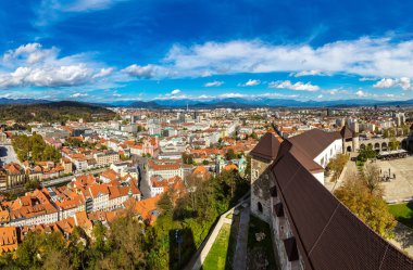 Ljubljana, Slovenya hava görünümünü