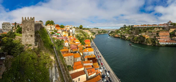 Portekiz 'deki Porto' nun hava görüntüsü — Stok fotoğraf
