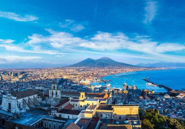 Napoli ve İtalya Vezüv Yanardağı