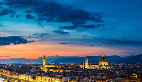 Coucher de soleil panoramique à Florence — Photo