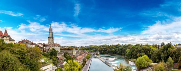 Bern and Berner Munster cathedral — Stock Photo, Image