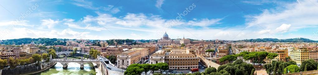 Rome and Basilica of St. Peter in Vatican