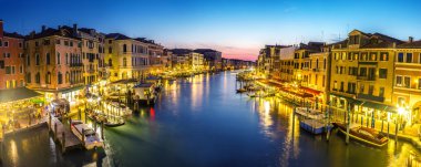 Venedik, İtalya 'daki Kanal Grande
