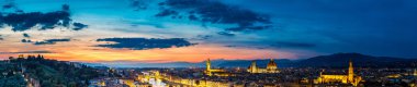 Floransa'da panoramik günbatımı