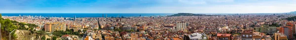 Panorámás kilátás Barcelona — Stock Fotó