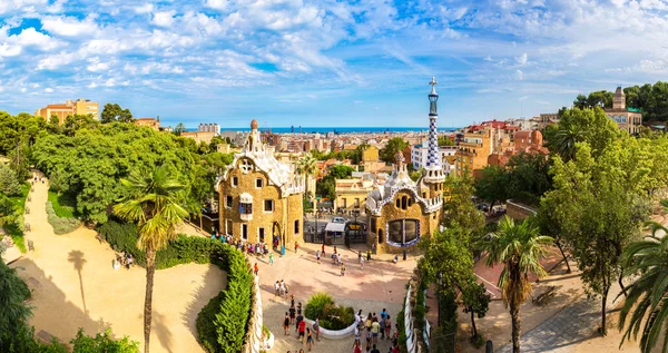 Park Guell w Barcelonie, Hiszpania — Zdjęcie stockowe