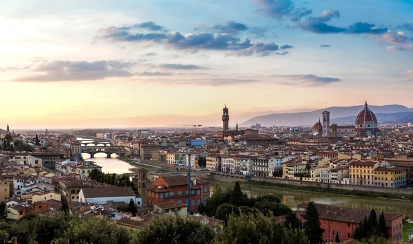 Tramonto panoramico a Firenze — Foto Stock