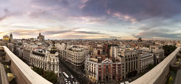 Panorama-Luftaufnahme des Madrids — Stockfoto