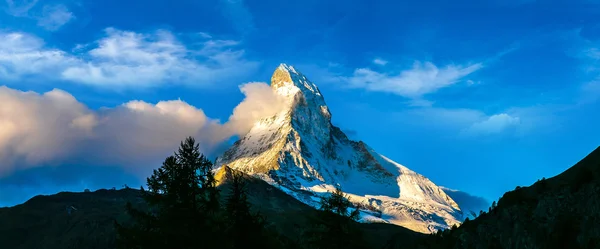 Matterhorn a svájci Alpokban — Stock Fotó