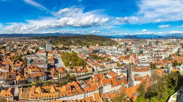Vista aérea de Liubliana en Eslovenia — Foto de Stock