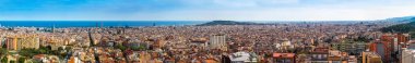Barcelona 'nın panoramik görünümü