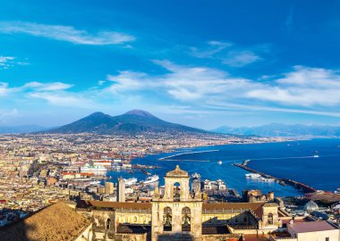 Napoli ve İtalya Vezüv Yanardağı