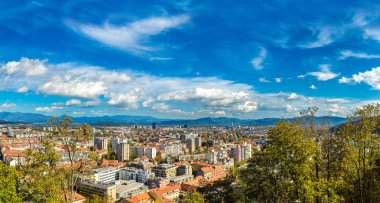 Ljubljana, Slovenya hava görünümünü