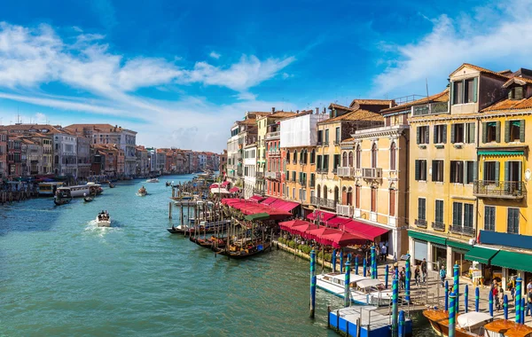Gondoly na Canal Grande v Benátkách — Stock fotografie