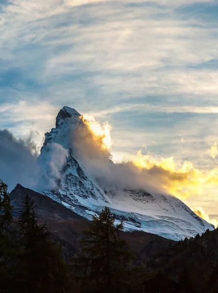 İsviçre Alplerinde Matterhorn — Stok fotoğraf