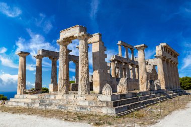 Aphaia temple on Aegina island, Greece clipart
