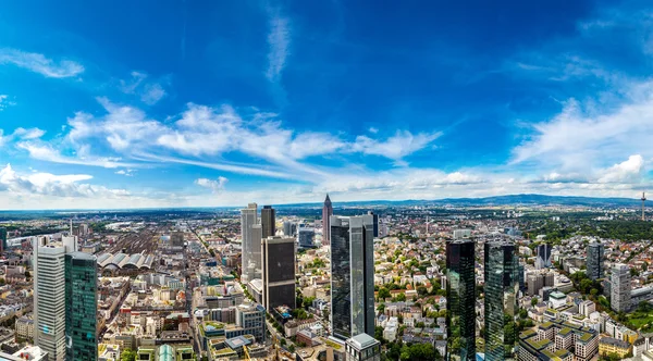 Financial district in Frankfurt — Stock Photo, Image