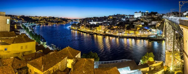 Porto in Portugal at night — Stock Photo, Image