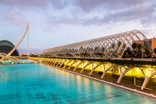 Ciudad de las Artes y las Ciencias en Valencia, España — Foto de Stock