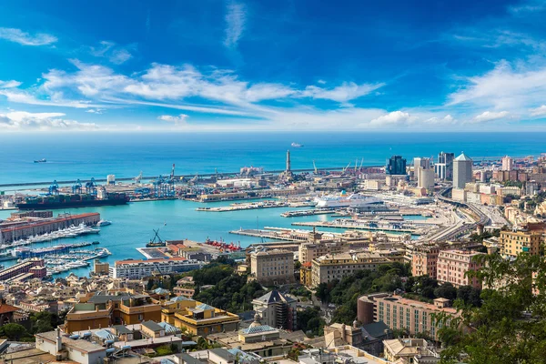 Port of Genoa in summer day — Stock Photo, Image