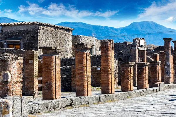 Ruinen in der Stadt Pompeji — Stockfoto