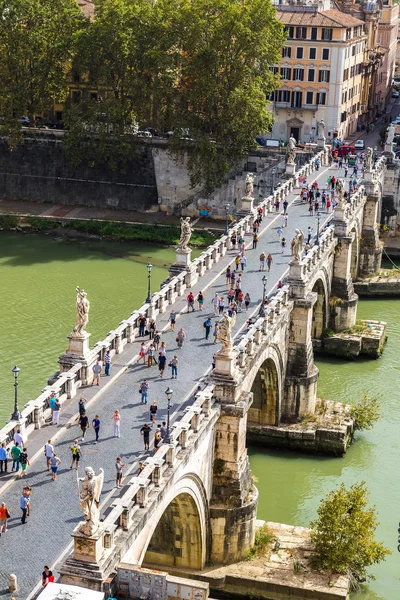 Ponte de Sant Angelo em Roma — Fotografia de Stock