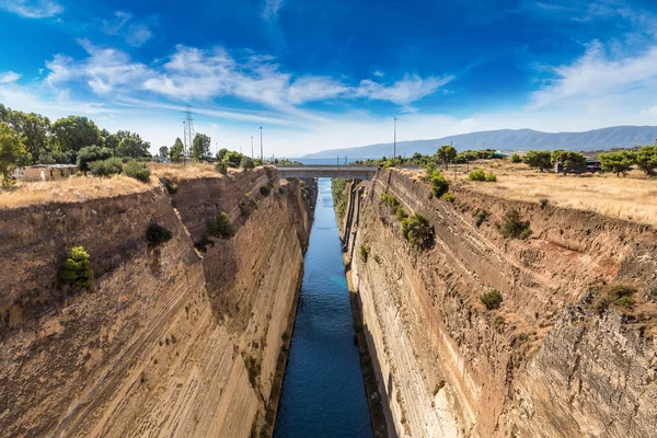 Kanal von Korinth in Griechenland — Stockfoto