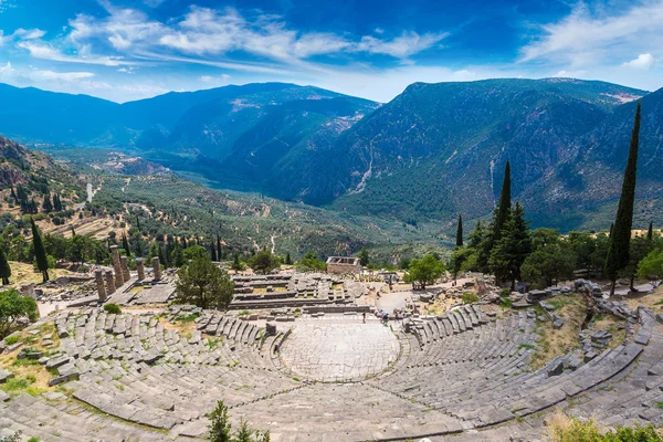 Antika teatern i Delphi — Stockfoto