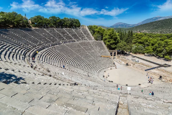 Anfiteatro Epidauro in Grecia — Foto Stock