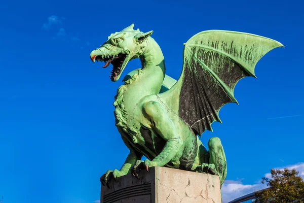 Ponte del Drago a Lubiana — Foto Stock