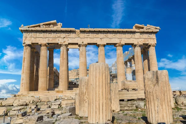 Parthenon-Tempel auf Akropolis in Athen — Stockfoto