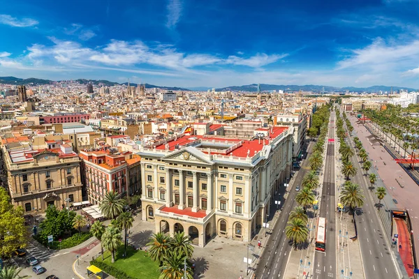 Panoramic view of Barcelona Stock Photo